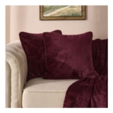 OHS Waffle Fleece Cushion Cover – Burgundy