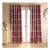 OHS Woven Check Eyelet Curtains