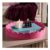OHS round Scallop Tray – Hot Pink