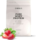 OMNIA Pure Whey Protein Powder Low Carbs and Low Sugar Muscle Building Powder, 22G Protein Per Serving – 33 Servings – 1 KG – Strawberry