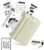 ORGBRO Sticker Printer, X3 Mini Bluetooth Thermal Portable Sticker Maker Supports 2-3 Inch Width, with 1 Roll Thermal Paper, Suitable for Study Notes, Photos, 300DPI Compatible with Phone, Olive Green