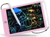 ORSEN LCD Drawing Tablet for Kids 8.5 Inch Writing Board Childrens Toy, 3-8 Years Boys&Girls Writing Tablet Toddler Drawing Pad Drawing Sensory Travel for Toddler Toys Birthday Gifts (White Pink)