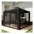 OUTSUNNY 3x3m Metal Gazebo, 2-Tier Roof