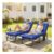 OUTSUNNY Folding Sun Loungers Set of 2, Oversized Camping Bed