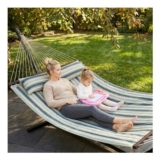 OUTSUNNY Outdoor Hammock with Stand and Detachable Pillow