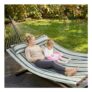 OUTSUNNY Outdoor Hammock with Stand and Detachable Pillow