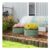 OUTSUNNY Set of 2 Raised Garden Bed Metal Planter Box with Safety Edging