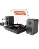 Oakcastle TT200 Bluetooth Turntable with Bookshelf Speakers & Audio Technica AT3600L Cartridge sold by iZilla FBA