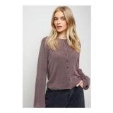 Oasis Scallop Neck Button down Cardigan