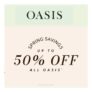 Oasis Spring Savings Sale – up to 50% off on All Oasis Items