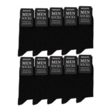 Occulto Men Black Socks Pack of 10
