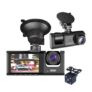 Oewnvmd 3-Lens Dashcam: Front, Rear, Interior, 1080P HD Night Vision