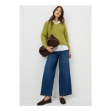 Olive Oversized Baby Cable Jumper
