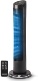 Olsen & Smith Tower Fan with Remote Quiet 27dB Silent Fan for Bedroom 36 Inch Standing Fan 4-Speed 7.5m/s Oscillating Cooling Fan with 12H Timer 45W Room Fans & Cooling with 4 Speeds Black