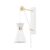 Olson Plug in Wall Light with Pulley Design, White