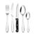 Onader 24-Piece Stainless Steel Cutlery Set with 6 Steak Knives