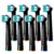 Oral B Compatible Toothbrush Head, Replacement Brush Heads 8 pack Black / white – W/voucher ( £5.24 – £5.94 w/voucher S&S) by Amskey FBA