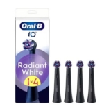 Oral-B iO Radiant White Black Toothbrush Heads – X4 Pack