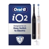 Oral-B iO2 Night Black Calm Pink Electric Toothbrush Duo Pack
