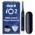 Oral-B iO2 Night Black Electric Toothbrush, 1 Toothbrush Head, 1 Travel Case, Designed by Braun