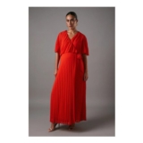 Orange Coast Maternity Pleat Wrap Dress