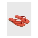 Orange Toe Post Sandals