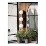 Orbital Matt Black Metal 3 Way Bathroom Ceiling Light with Opal Glass Shade