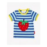 Organic Strawberry Applique Short-Sleeved T-Shirt