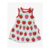 Organic Strawberry Print Summer Dress