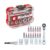 Original Einhell XS-CASE 21-piece bit and socket set (25 mm bits, sockets, quick-change bit holder, adapter) Sold by GLOBALTECH 1998 FBA