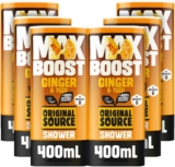 Original Source MAX BOOST Ginger & Yuzu Shower Gel 6x400ml (£8.55 or £7.65 S&S)