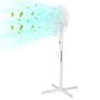 Oscillating Pedestal Fan 16, White, 3 Blades, 3 Speeds – With Code – Sold by OJs Discount