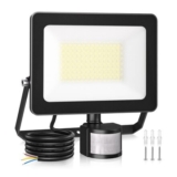 Outdoor Motion Sensor Flood Light, 80W, 7520 Lm, IP66