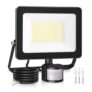 Outdoor Motion Sensor Flood Light, 80W, 7520 Lm, IP66