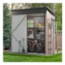 Outdoor Storage Shed, 3 X 5 Galvanized Metal Shed
