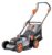 Outsunny 18V Cordless Lawnmower with 2 x 4Ah Batteries, Battery Lawn Mower with 34cm Cutting Width, Mulching Feature with code