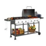 Outsunny 2-in-1 Gas BBQ and Plancha Grill