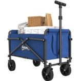 Outsunny 41L Festival Trolley, 60kg Heavy Duty Folding Trolley Cart, Blue – W/Code
