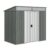 Outsunny 6.5x4ft Galvanised Metal Shed with Foundation Kit