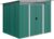 Outsunny 8.5 x 6ft Metal Shed with Lightsky Panels, Garden Storage Tool House with Double Doors for Garden, Patio and Lawn, Green