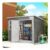Outsunny 8.5x6ft Galvanised Steel Garden Shed with Foundation Kit
