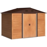 Outsunny 9.1×6.4ft Garden Shed, Wood Effect & Sliding door for Storage W/code – Sold by Outsunny (UK Mainland)