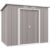 Outsunny Grey Steel Pent Garden Shed 7 x 4ft