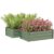 Outsunny Set Of 2 Galvanised Raised Garden Bed, Green (Free Delivery w/Code)