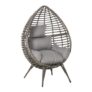 Outsunny Teardop PE Wicker Chair