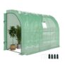 Outsunny Walk-in Lean to Wall Greenhouse with Windows and Doors