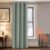 PONY DANCE Sage Green Window Blackout Curtain with Eyelet for Living Room, Thermal Insulated Energy Saving Curtain 90 Inch Drop Extra Long Drapes for Room Darkening, 1 Panel, W52 X L90