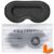 PORTENTUM 3D Sleep Mask, Black. Includes Ear Plugs, Breathable, Blocks 100% of Light, Adjustable Strap, Comfortable Design