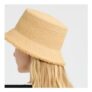 PRANELLA X NO.ELEVEN Beige Raffia Bucket Hat