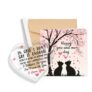 PRSTENLY Anniversary Card – Romantic Acrylic Heart Plaque